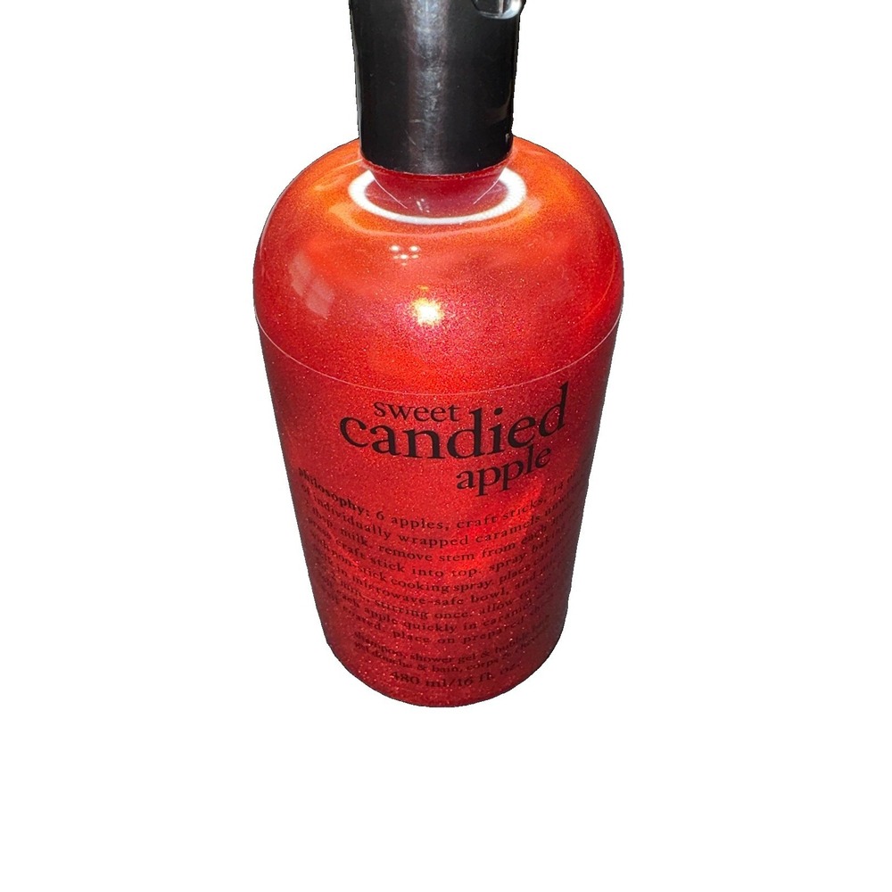 Philosophy Sweet Candied Apple Hydrating Shower Gel Shampoo 16oz New - Picture 4 of 6